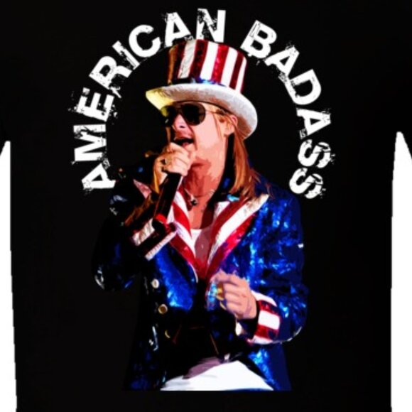 Kid Rock American Badass Stars And Stripes USA Country Rock Music Fan Graphic 05 - Picture 2 of 5
